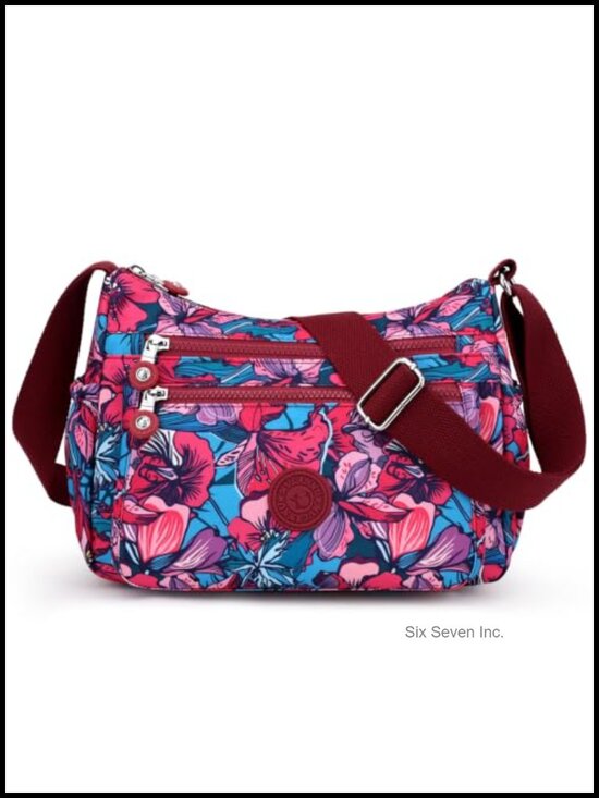Handbags - Women's Nylon Crossbody Bag Multi-Pocket Waterproof Shoulder Purse